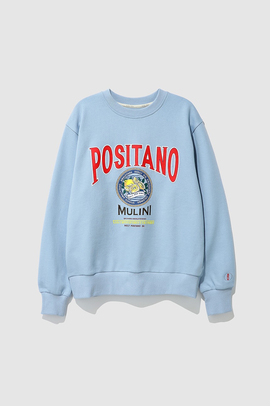 POSITANO City artwork sweatshirt (Blue)