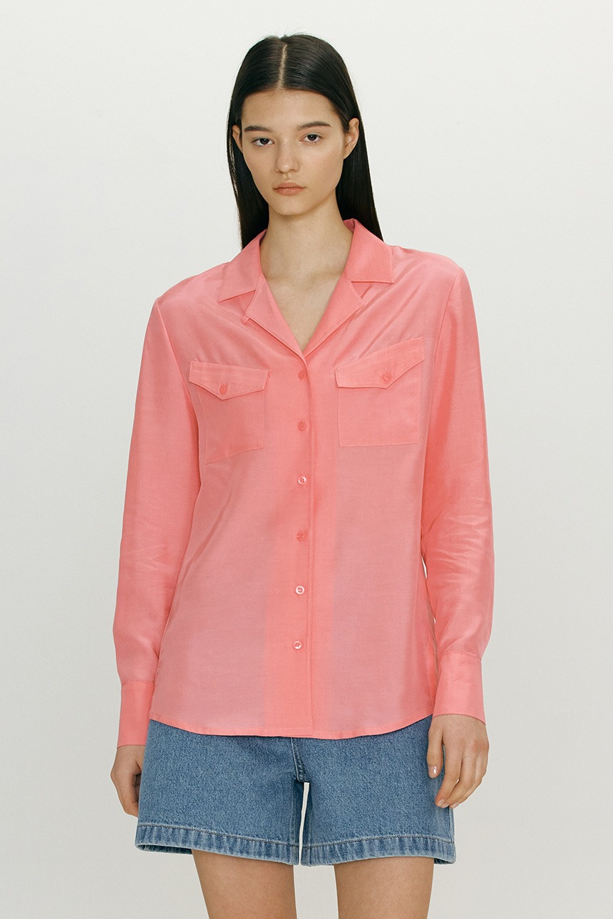 HALLA Two pocket shirt (Flamingo pink)