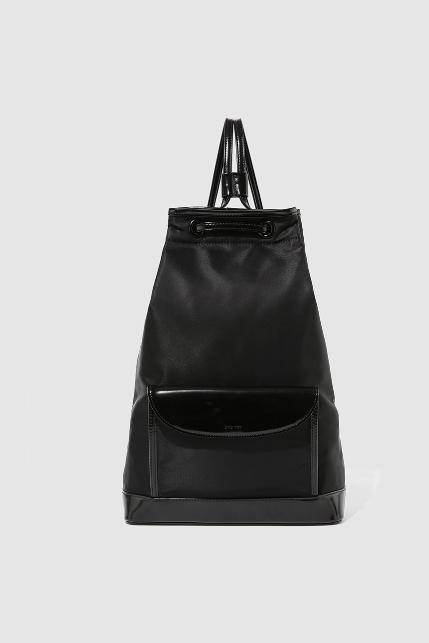[GIFT]COMO Eco leather nylon bag (Black)