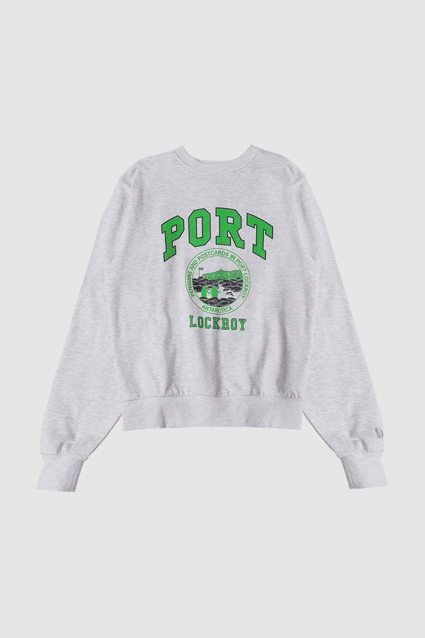 [GIFT][김세정 착용]PORT LOCKROY City artwork sweatshirt (Melange gray)